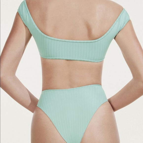 Tropic of C Dune Crop Bikini Top in Sage - Picture 4 of 11